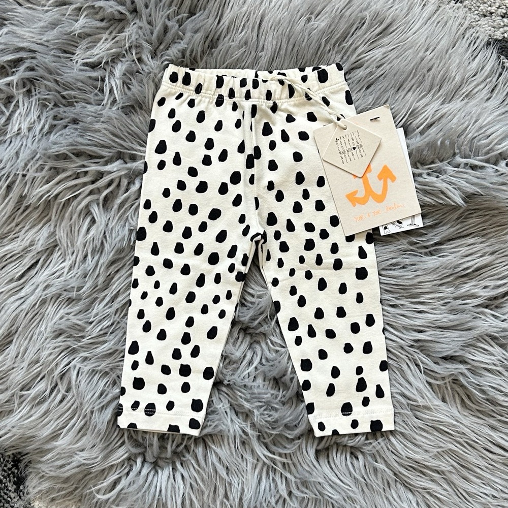 Noé‎ & Zoë Black Drop Baby Leggings Size 0-3month